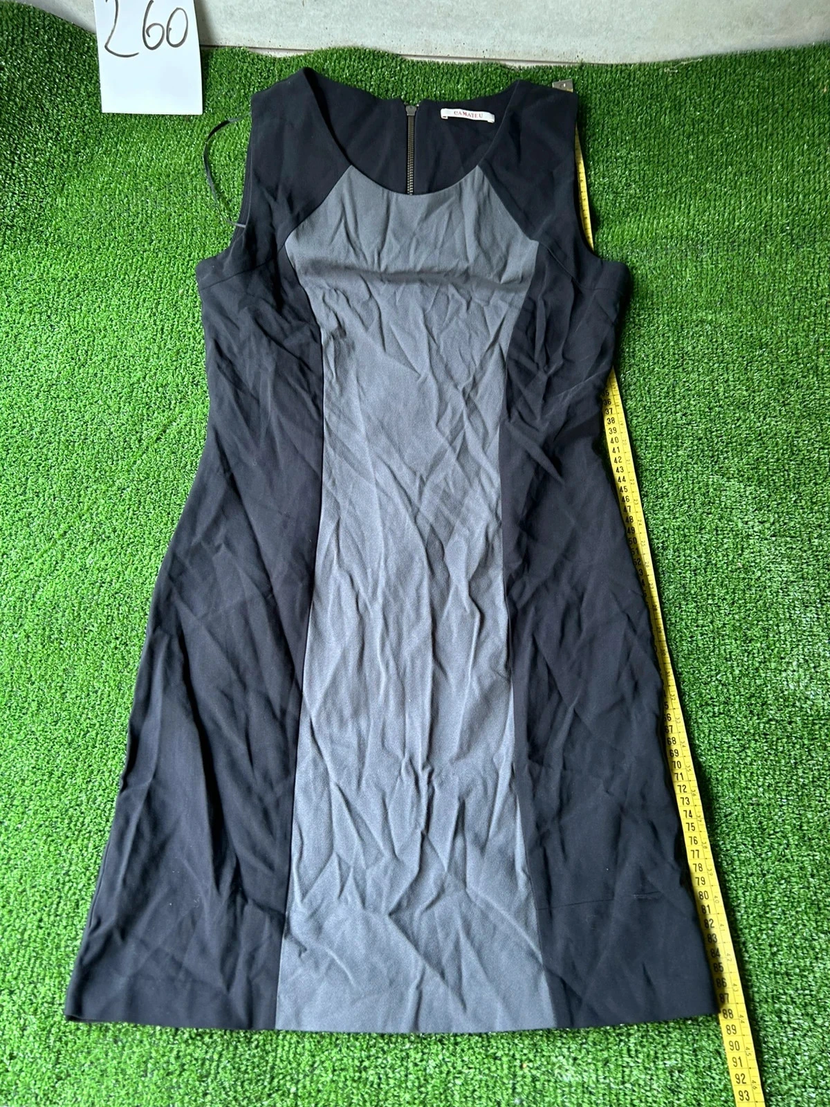 Black grey casual camaïeu dress size M – photo 2